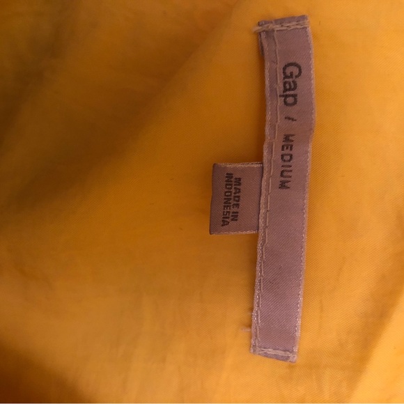 Gap lightweight outerwear yellow parka Med - Picture 4 of 4